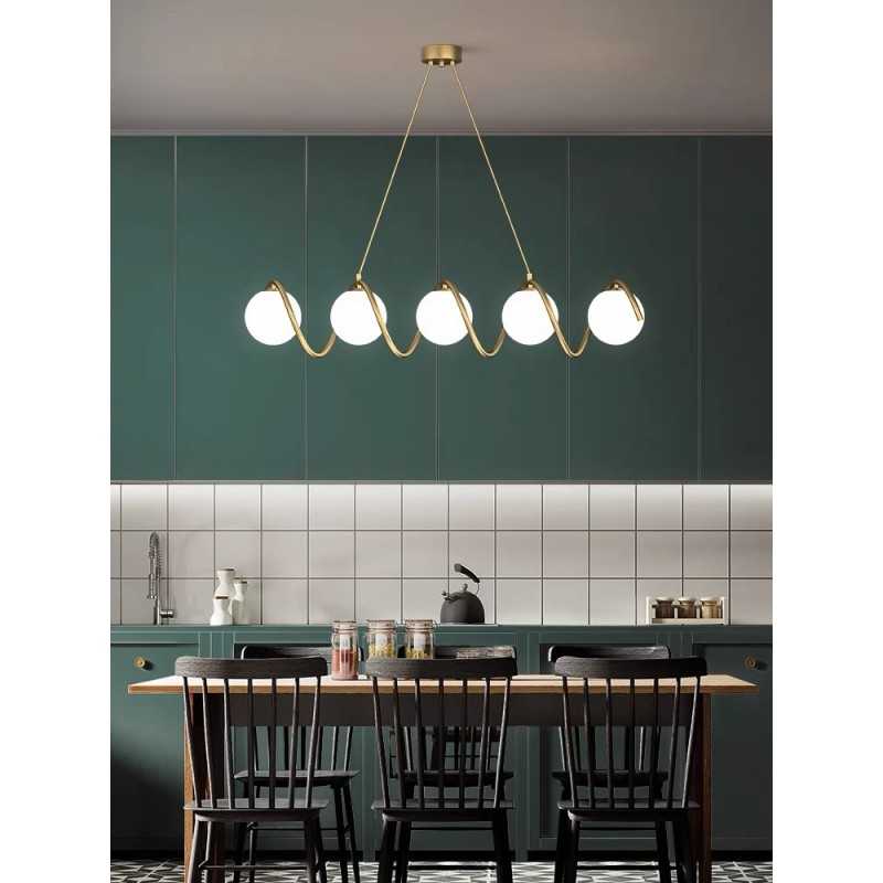 lustra-led-5-glob-alb-mat-becurile-nu-sunt-incluse-