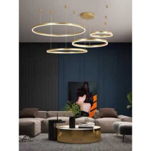 Lustra Roundie Led Corp Auriu 204W Wifi 3000K - 6500K