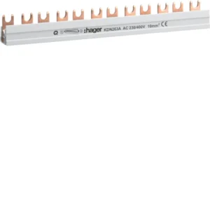 Busbar Alimentare 2P Furca 12M 63A Hager KDN263A