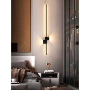 Lustra Long Led Corp Negru 28W 800mm 3000K - 6500K