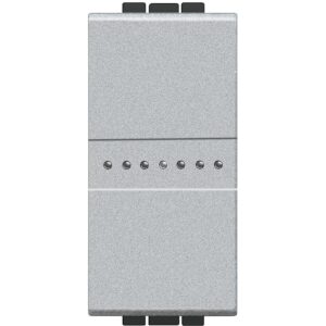 Intrerupator AXIAL cap scara Living Light Bticino 1M aluminiu NT4053N