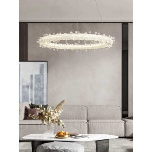 Lustra Cristal Led 80W 400mm 3000K - 6500K