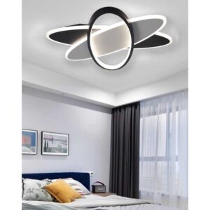 Lustra Roundie LED Negru 62W 3000K - 6500K