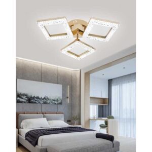 Lustra Cristal Led Corp Auriu 60W 3000K - 6500K
