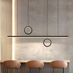 Lustra Long Led Corp Negru 1200mm 54W 3000K - 6500K