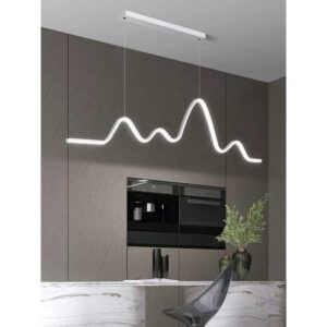 Lustra Long Led Corp Alb 1200mm 64W 3000K - 6500K