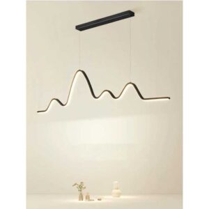 Lustra Long Led Corp Negru 1200mm 64W 3000K - 6500K