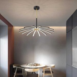 Lustra Mikumi Led Corp Negru 140W Wifi 3000K - 6500K