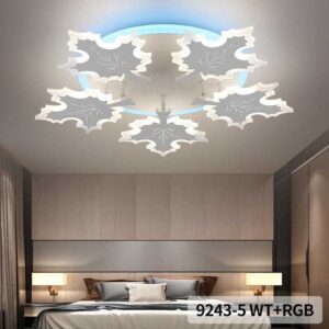 Lustra Led Leaves Alb 131W RGB 3000K - 6500K
