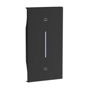 Living Now Bticino Placa intrerupator jaluzele rulouri electrice 2M negru KG05M2