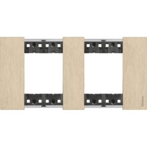 Living Now Bticino Rama ornament 2P metal auriu KA4802M2ZW