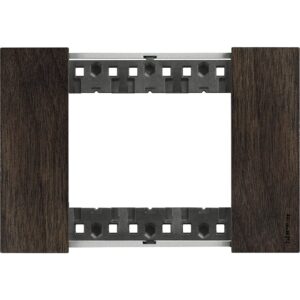 Living Now Bticino Rama ornament 3P lemn nuc KA4803LG