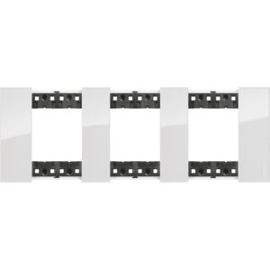 Living Now Bticino Rama ornament 3P ice KA4802M3DW