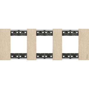 Living Now Bticino Rama ornament 3P metal auriu KA4802M3ZW