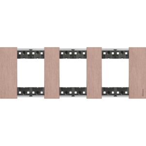 Living Now Bticino Rama ornament 3P metal cupru KA4802M3ZM