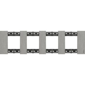 Living Now Bticino Rama ornament 4P metal otel KA4802M4ZG