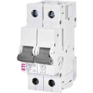 Siguranta automata, 2p, curba B, 20A, 6kA, Eti, 001900211