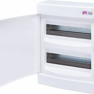 Tablou electric aparent, 24 module, usa alba, IP 40, ETI, 001101008