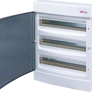 Tablou electric aparent, 3x18 module, usa transparenta, IP 40, ETI, 001101040