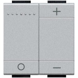 Bticino Living Light Variator prin apasare Living Light Bticino 2M aluminiu NT4410N