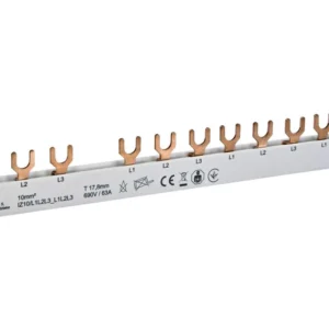 ETI IZ10/L1L2L3_L1L2L3 Bareta de alimentare 3P busbar furca 12M 63A ETI 002921277