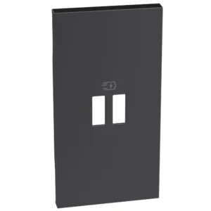 Living Now Bticino Placa priza USB pentru K4293CC, K4294C 2M negru KG12PD